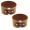 Travel friendly Coffee Cup Sleeves with Cork and PU Leather, Pack of 2 (brown)