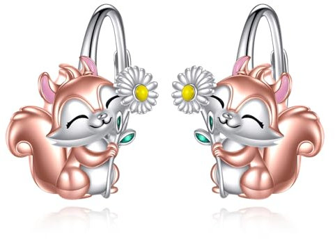 Fuchs Ohrringe für Damen 925 Sterling Silber Fuchs Ohrringe Schmuck Geschenke