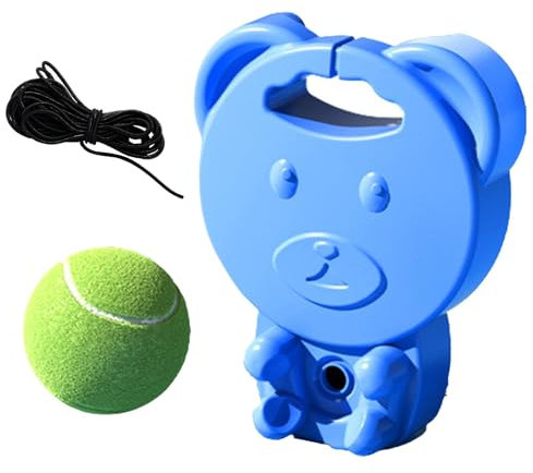 Allenatore di tennis con palla, gioco di allenatore di tennis con palla di rimbalzo - Set di allenatori di palline di filo,allenatore di tennis per giocatore singolo con rimbalzo di corde da giardino