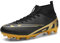 Scarpe da Calcio da Uomo Scarpe da Calcio Professionali da Esterno Neutre AG Competition Erba Sintetica Scarpe da Allenamento Alte (Nero T,40)