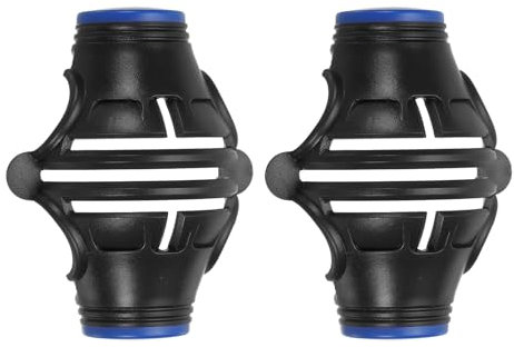 PATIKIL 2 Pcs Golf Ball Marker Stencil 360 Degree Triple Track Golf Ball Alignment Marking Tool Line Drawing Marker for Men Women, Black/Blue