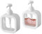 Seifenspender, 2 Stück Spülmittelspender, 300 ml Weiß Pumpspender, Kleiner Kunststoff Seifenspender, Befüllbar mit Duschgel, Shampoo, Handseife, Geeignet, Für Küche, Bad, Waschküche