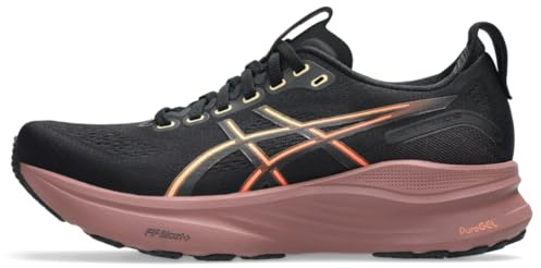 ASICS Damen Gel-Kayano 32 Laufschuhe, Schwarz/Dunkle Johannisbeere, 38 EU