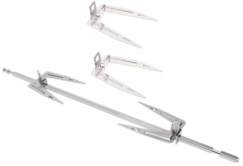 Cabilock Set Di 3 Forchette Uniche Per Arrosto Di Pollo in Acciaio Inox Per Friggitrice Ad Aria Per Griglia E Per Forno