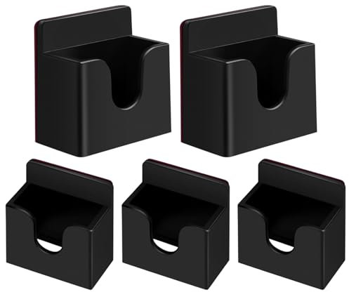 5 Pack Walkie Talkies Belt Clip Holder Mount with Adhesive Back,Wall/Car Ham Radi Microphone Hanger Holder for UV-5R for Motorola for Kenwood (5)