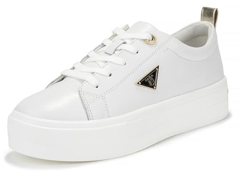 FILIPPO Plateau Sneaker Damen Weiss Leder - Schuhe Damen Sneaker Leder - Halbschuhe - 41