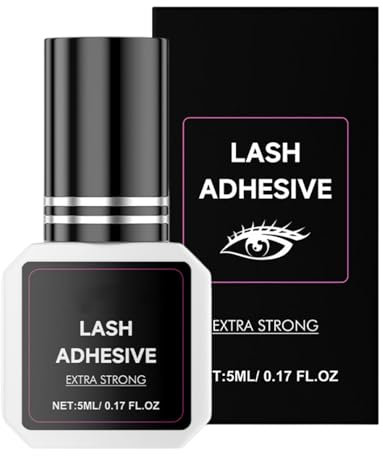 WJnflQN Clear Lash Adhesive | Strong Long-Lasting Eye Lash Adhesive | 5ml Invisible Eyelash Glue, Women Makeup Tools for Travel, Daily Life, Wedding