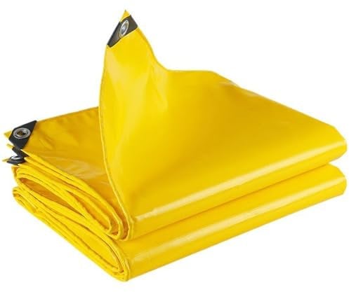 Abdeckplane Wasserdicht 8x10m, Schutzplane Wasserdicht LKW Plane mit Ösen, Gewebeplane für Gartenmöbel Reißfest Beidseitig Beschichtet, für Camping & Outdoor Garten