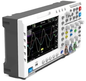MELEDFCFK Osciloscopio Digital portátil 1014D, multímetro, 100 MHz x 2, generador de Entrada de Doble Canal 2 en 1(1014D Standard)