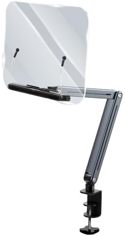 Mirweon Braccio flessibile per tablet e computer portatile, facile regolazione dell'altezza, per un'ergonomia ottimale in ufficio, casa, studio, leggere