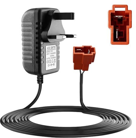 KUWUNG 12V Charger for Kids Ride On Toy Car, 14.4V 1000mA Battery Charger for Kids, Electric Car Riding Toy Motorcycle Quad Bike Sports Car Battery Supply Power Adapter Red Square Plug