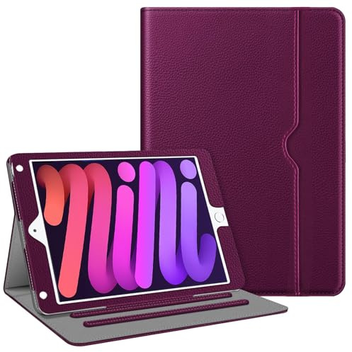 TXWLLIU Custodia per iPad 9,7 Pollici 6a/5a Generazione (2018/2017) e iPad Air 2/1, Custodia Protettiva Intelligente in Pelle PU con Tasca Per Documenti, Auto Sonno/Veglia, Viola