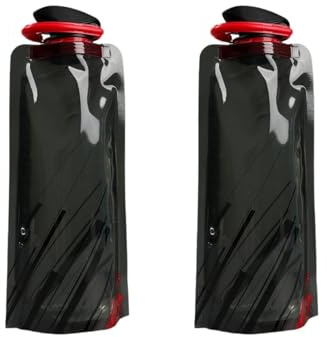 Set Di 2 Borraccia Non Rigida, Set Bottiglie da Viaggio, Bottiglie Pieghevoli Da 700ml: Ultra Leggere, Bottiglie Riutilizzabili, Sicure E Senza BPA, Ideali Per Escursioni, Viaggi E Attività All'Aperto