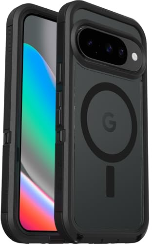 OtterBox Defender Pro XT Case for Google Pixel 10/10 Pro, Clear/Black | With PixelSnap, Shockproof, Drop-Proof, Ultra-Rugged Protective Case, 7x Tested to Military Standard, No Retail Packaging