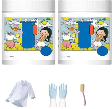 Hyper Concentrated Strong Stain Remover Powder, 500g, Hochkonzentriertes Waschmittel, Natürlicher, Auf Wasserstoff Basierender Waschmittelverstärker, Ntfernen Sie Alle Arten Von Flecken (2 PCS)