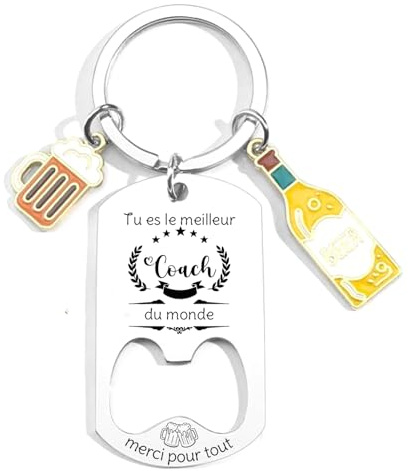AIMINI Cadeau Coach Sportif Porte clef - Cadeau Coach Foot, Basket, Crossfit, Équitation Homme et Femme