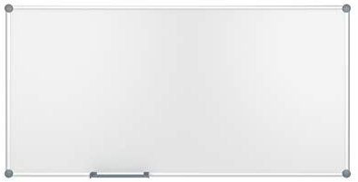 Whiteboard 2000 MAULpro, magnetische Wandtafelmit Stiftablage, trocken abwischbar (90 x 180 cm)