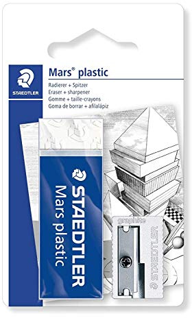 Staedtler Mars Plastic 526 S3BK2D Sharpener and Eraser Set