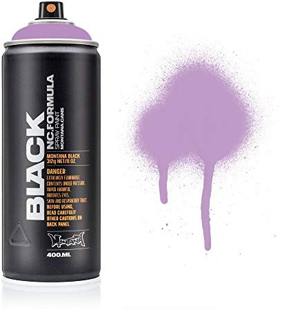 Montana Black Spray Paint, Matt Finish, 400ml Can, Colour: BLK4000 - Ms Jackson