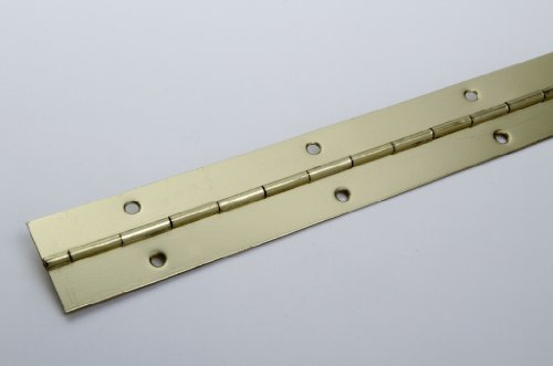 Piano Hinge 32 x 0.7 x 1500 mm Brass-Plated