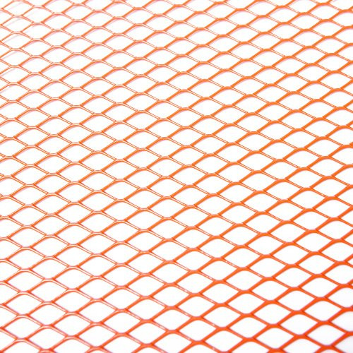 Racinggitter STR8 Strong Quality, 30x30cm, mittlerer Lochabstand, rot eloxiert