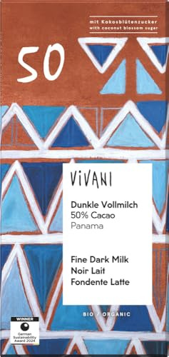 Vivani Bio Dunkle Vollmilch 50% Cacao (2 x 80 gr)