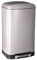 5 five simply smart Poubelle 30L en métal finition mate - Fermeture silencieuse - Large pédale - Coloris TAUPE