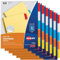 Avery 11109 5-Tab-Binder-Trennblätter, einführbare, mehrfarbige große Reiter, 6 Sets