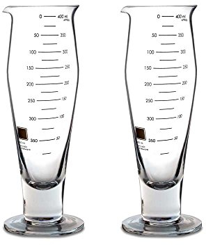 Glas Laborbecher, Pilsnergläser: 2er-Set