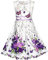 Vestito Bambina Viola Farfalla Fiore Sole Festa 4-5 Anni