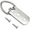 EesTeck 20 Pack D-Ring Steel Picture Hangers Heavy Duty with Screws Picture Frames Double Holes Clasp Picture Hang Solutions, for Hanging Clock Paintings Artwork Picture Frame Hook Photos Mirrors