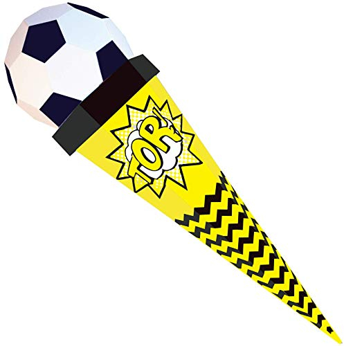 Der kleine Knick Schultüte in verschiedenen Designs (Fußball Schwarz/Gelb)