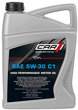CAR1 Motoröl 5W-30 C1 Leichtlauf High Performance Motor Motoren Öl Benzin Diesel Ottomotor Benzinmotor Dieselmotor Engine Oil 5L