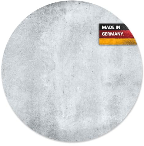 younikat Tapis de Souris, béton Blanc, antidérapant, 22 cm - dv615 | caoutchouc EPDM antidérapant, ép. 2,5 mm, 4 couches, compatible toutes souris