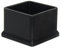Flyshop Furniture Table Covers Chair Leg Caps Floor Protectors Anti-scratch silicone, Square, 4 Pack, Black, 50 x 50 mm, 2 x 2