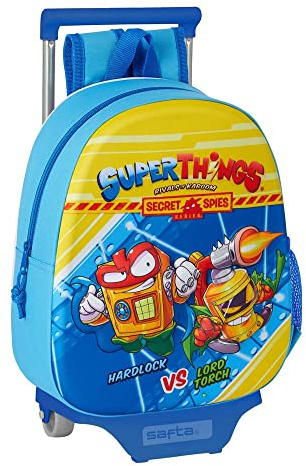 Safta - SuperZings, hellblau, M, 3D-Rucksack + Trolley