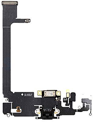 Charging Port Connector Headphone Flex Cable Module Replacement Compatible with iPhone 11 Pro Max 6.5 inch (Black)