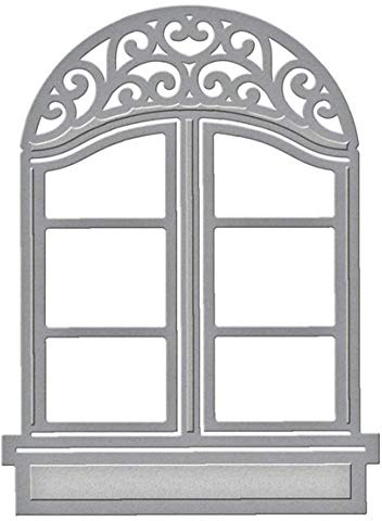 Ruluti Fensterrahmen Aus Metall Cutting Die Schablonen Für Scrapbooking Embossing Die Papierkarten Machen Album Dekorative