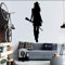 Cooles Cowgirl Mit Gewehr Pistole Silhouette Wand Nach Hause Wohnzimmer Coole Kreative Dekoration Wandtattoo Aufkleber 26X57Cm