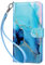 ULAK Handyhülle für Samsung Galaxy S20 FE Hülle Premium Leder Schutzhülle Tasche Flip Case Standfunktion Kartenfach Klapphülle mit Stoßfest Magnetisch Cover für Samsung S20 FE 6,5 Zoll - Marmor