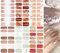 NAILDOKI Nail Stickers 6 Sheets x 14 Pieces Full Wraps Nail Polish Strips, Self-Adhesive Gel Nail Art Decals for Women Girls