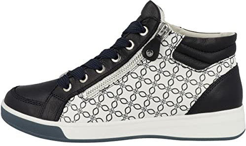 ara Damen ROM Sneaker, BLAU,Weiss-BLAU, 36 EU