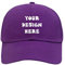 Stampa personalizzata Il tuo Proprio Design Testo Logo Unisex Personalizzato Plain Cappello Regolabile Cappello Baseball Cap, Viola, Medium