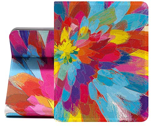Berkin Arts pour iPad 7./8./9. Génération/iPad Air 3.Génération (10.5 Pouce) 2019/2020/2021 Étui de Protection en Cuir Premium Cloisonnisme Vibrant Expressif Pinceau Énergétique Coloré