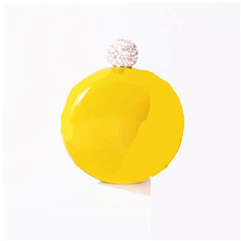 SCALZE Hip Flask 10PCS Mini Gold Pink Jack Liquor Whisky Flagon with Diamond Cap Stainless steel Alcohol Vodka Hip Flask Wiskey Bottle For lady Hip Flasks For Women (Size : Yellow)
