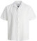 JACK & JONES Mens Resort Linen Blend Short Sleeve Shirt White XXL