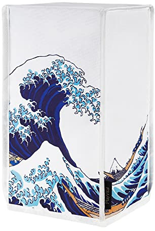 PlayVital Housse Protection pour Xbox Series X Console Anti-Poussière,Cover Protege pour Xbox Series X Accessoires Cache Poussière Nylon,Grande Vague-Vertical