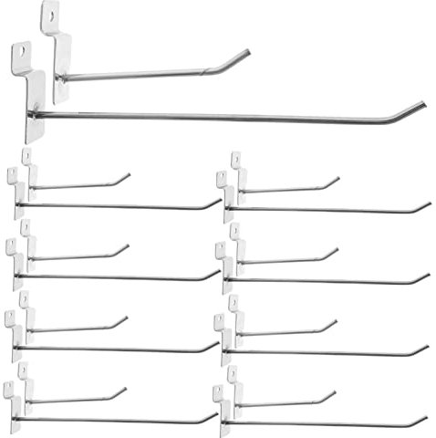 FOYTOKI 50stücke Haken Für Stecktafeln Werkzeughaken Aus Gehärtetem Eisen Verzinkt Und Rostfrei Haken-sets in Verschiedenen Längen Für Garage Werkstatt Küche Und Mehr