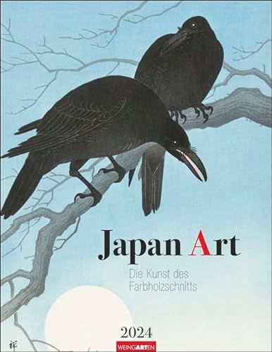 Japan Art - Kalender 2024 - Weingarten-Verlag - Wandkalender mit traditionellen japanischen Holzschnitten in Spitzenqualität - 34 cm x 44 cm