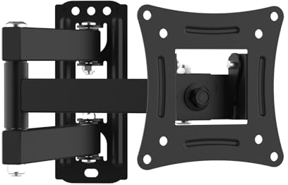 GRIFEMA GB1008-1 TV Wall Bracket for 13-32 inch, Small, Swivel, Tilt, Extendable TV Wall Mount, up to 20KG, Vesa 75x75MM and 100X100MM for Flat & Curved Television and Monitor